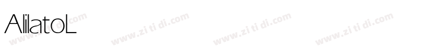 Alilato Light字体转换